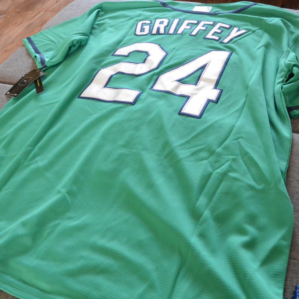Brand NEW Ken Griffey Jr #24 Seattle Mariners Jersey Men's XL - Picture 10 of 10